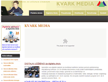 Tablet Screenshot of kvarkmedia.co.rs